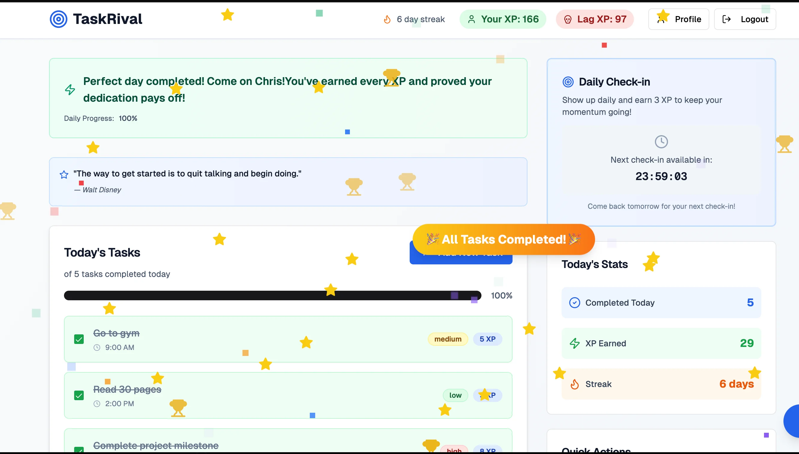 TaskRival. - Process Image