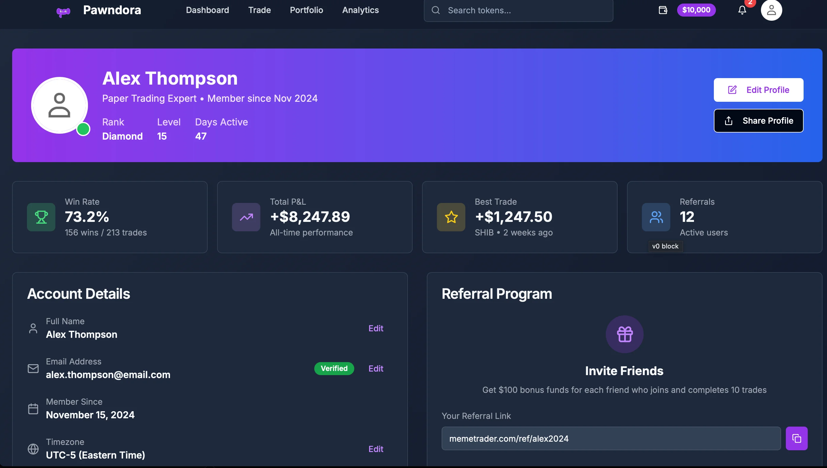PawnDex - Trade Simulator - Process Image